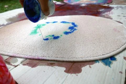 Carpet handmade dyeing Stock Photos