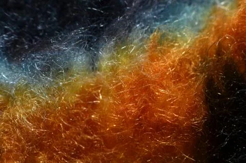 Carpet made of soft material, in the form of a collection of strands of yarn. Stock Photos
