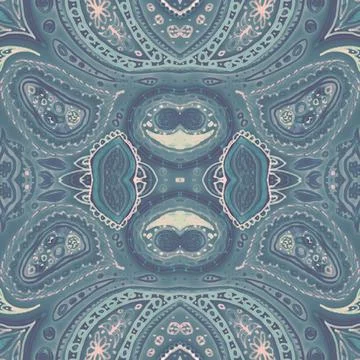 Carpet pattern ornament. Seamless turkish ethnic texture. Stock Illustration