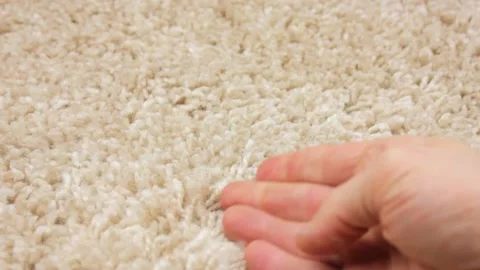 Carpet pile close-up. Thread carpet close-up. Stock Footage 195299540