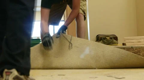 Carpet removal 1 Stock Footage 8572842