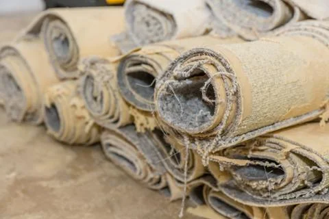 Carpet removal Foto stock