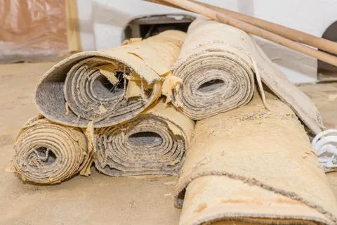Carpet removal Stock Photos