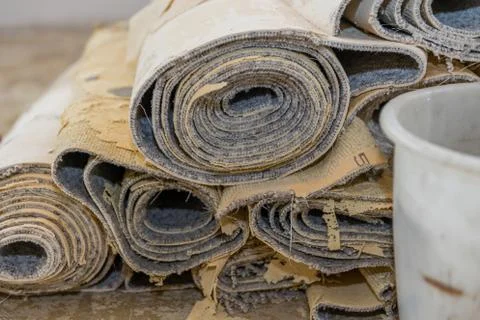 Carpet removal Stock Photos