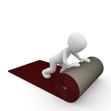 Carpet roll Stock Illustration