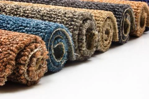 Carpet rolls Stock Photos