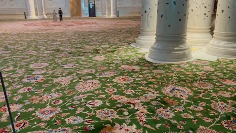 Carpet Sheikh Zayed Grand Mosque 2 Stock Footage 327468172