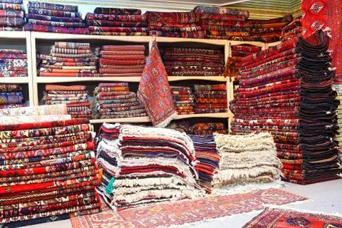 Carpet shop Foto stock