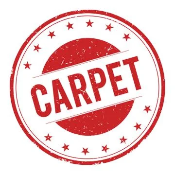 CARPET stamp sign Stock Illustration