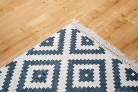 Carpet standing on the floor Foto stock