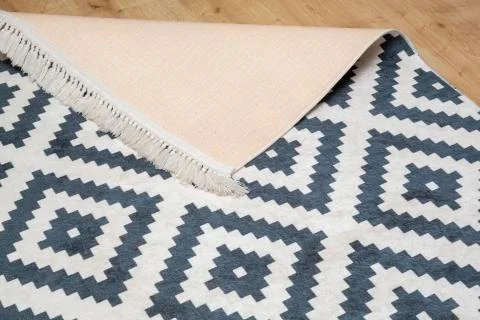 Carpet standing on the floor Foto stock