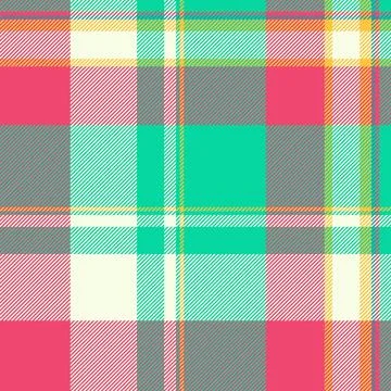 Carpet textile seamless check, native vector pattern plaid. Handkerchief ta.. Stock Illustration