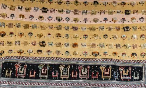 Carpet Texture Arabic Pattern rug decorative ethnic elements Stock Photos