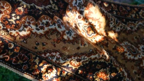 Carpet texture. pattern on the carpet. set and shadow on the carpet. Close-.. Stock Footage 251549011