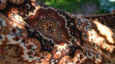 Carpet texture. pattern on the carpet. set and shadow on the carpet. Close-.. Stock Footage 251549190