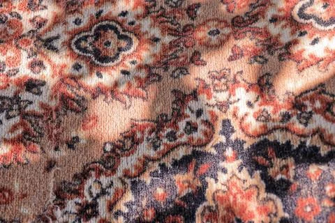 Carpet texture. pattern on the carpet. set and shadow on the carpet. Close-.. Stock Photos
