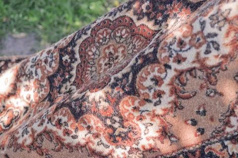 Carpet texture. pattern on the carpet. set and shadow on the carpet. Close-.. Stock Photos