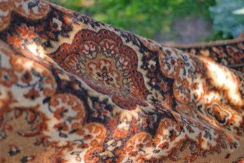 Carpet texture. pattern on the carpet. set and shadow on the carpet. Close-.. Stock Photos