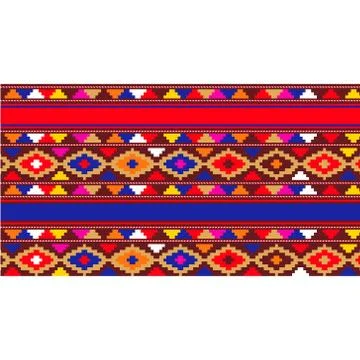 Carpet vector ornament Illustrazione stock