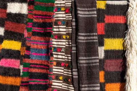 Carpets at the Market. Stock Photos