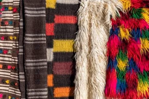 Carpets at the Market. Stock Photos
