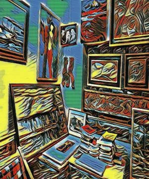 Carpets in morocco Stock Illustration