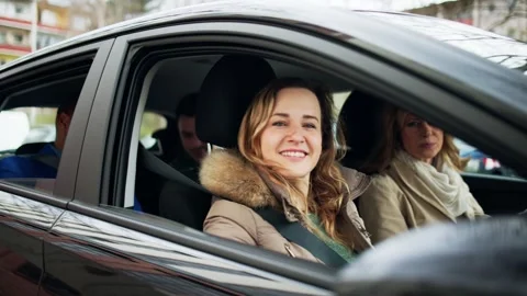 Carpool Ride Sharing Stock Footage 273114997