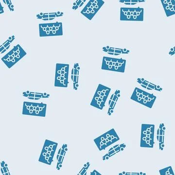 Carpooling environmental glyph seamless pattern Stock Illustration