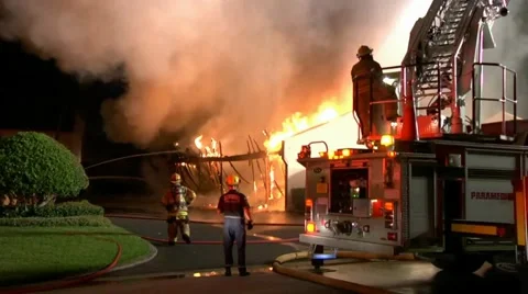 Carport fire 3 Video stock 933910