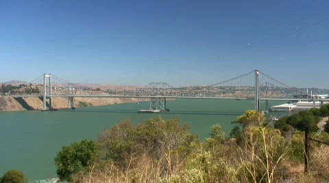 Carquinez Bridge (timelapse) Stock Footage 568281