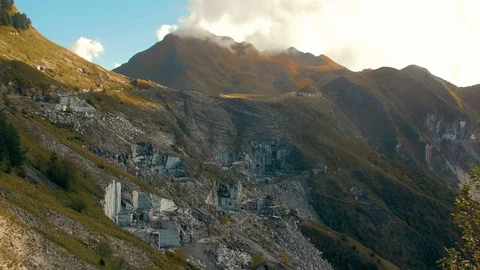 Carrara marble quarry 스톡 동영상 75457944