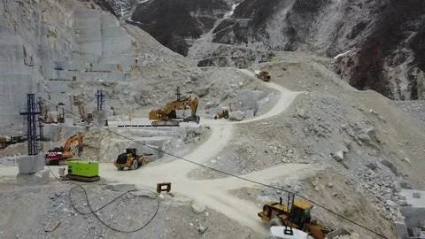 Carrara quarry Stock Footage 154126684