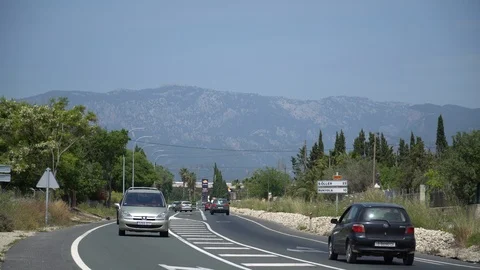 Carretera Soller Mallorca Stock Footage 89760001