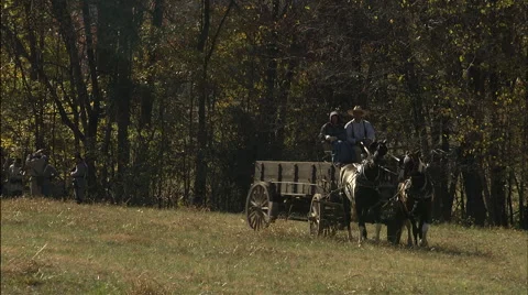 Carriage coming through Stock Footage 40480565