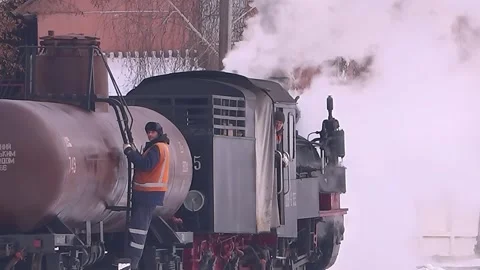 A carriage of an old train. Old narrow gauge railway. Stock Footage 327890567