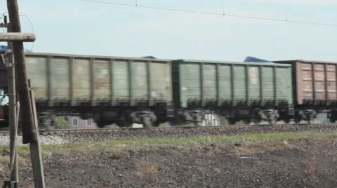 Carriage on railway train Stock Footage 42422857