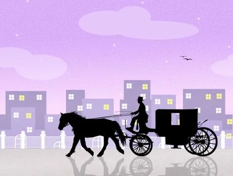 Carriage ride Ilustración de archivo