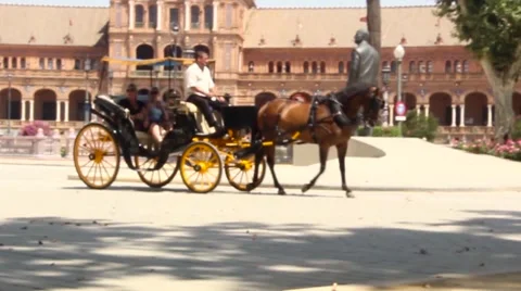 The carriage in Seville Stock Footage 65302153