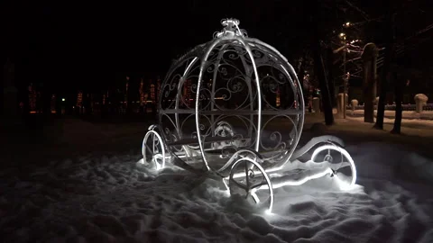 Carriage in the snow Stock Footage 168474745
