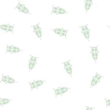 Carriage trailer glyph seamless pattern Stock Illustration
