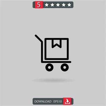 Carriage vector icon Illustrazione stock