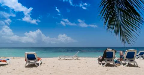 Carribean beach Stock Photos
