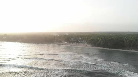 Carribean beach sunset Stock Footage 230376954