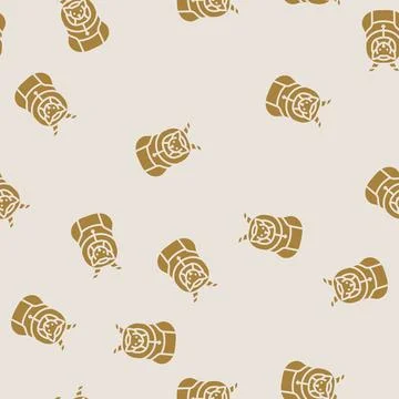 Carrier dog glyph seamless pattern Illustrazione stock