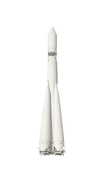 Carrier rocket isolated 스톡 사진