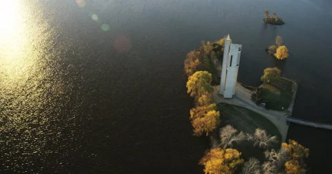Carrillon 4k aerial shot Stock Footage 64463535