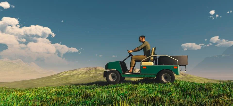 Carrito golf Stock Illustration
