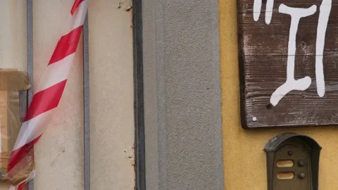 The Carroccio restaurant closed Stock Footage 145986552