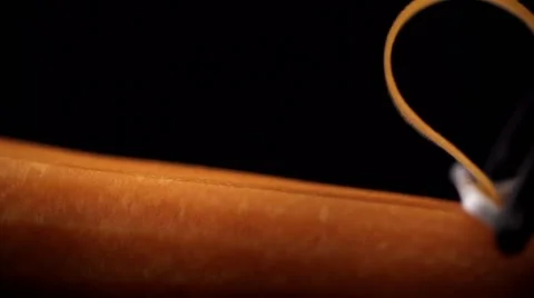 Carrot being cleaned, slow motion Stock Footage 64748318