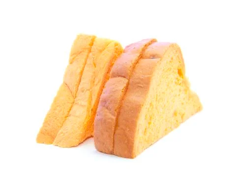 Carrot  bread orange edge layers Foto stock